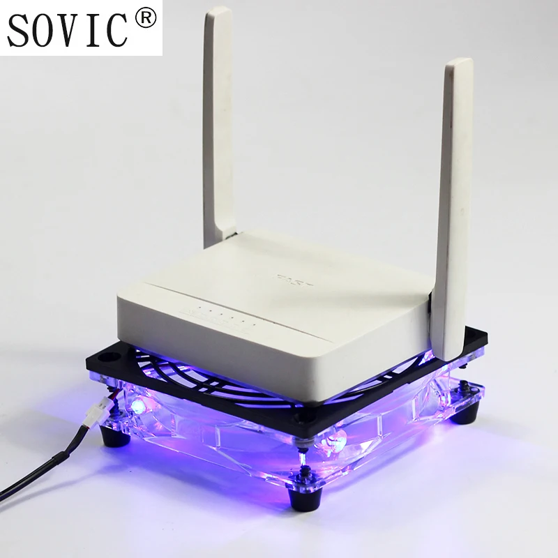 Новый USB 5 в 120 мм светодиодный охлаждающий вентилятор для ТВ приставки с