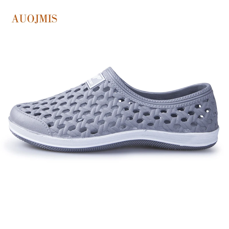 AUOJMIS 2019 new trend fashion casual hole shoes water hollow breathable beach | Обувь