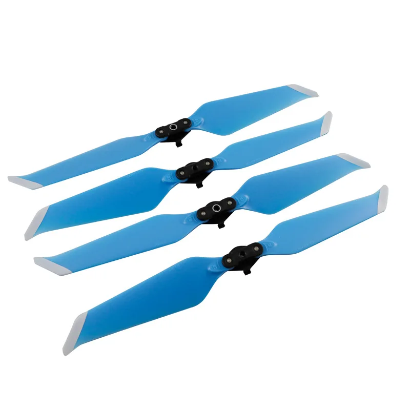 Синий 2 пары 8743F пропеллеры с низким уровнем шума Quick Release для DJI Mavic 2 pro zoom Drone аксессуары запасные части красочные - Цвет: Синий