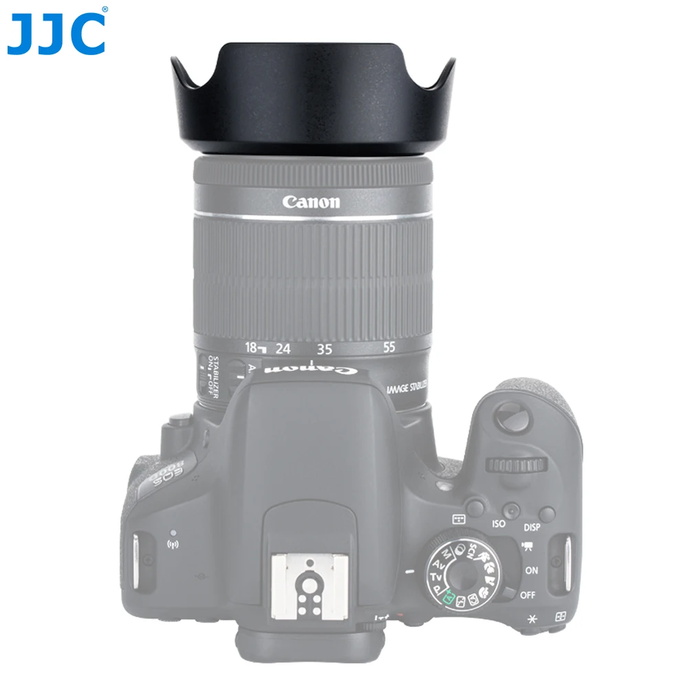 JJC LH-63C цветок Форма бленда объектива для Canon EF-S 18-55 мм f/3.5-5.6 IS STM Объектив Заменяет Canon EW-63C