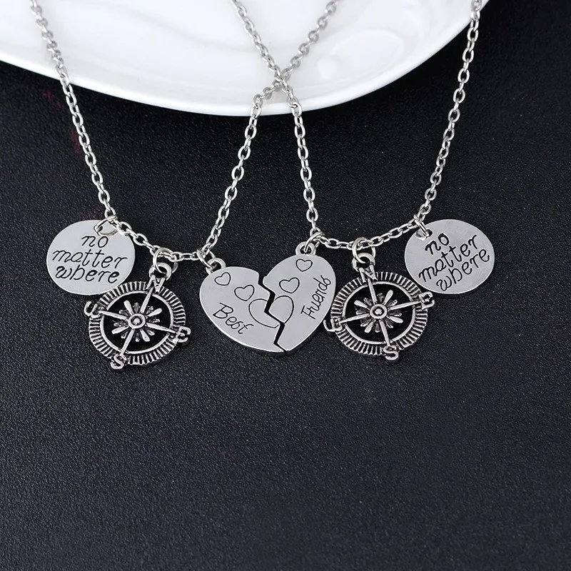 2017 Best Friend Compass Necklace Valentine Gift Couple Set Choker Christmas Gifts | Украшения и аксессуары