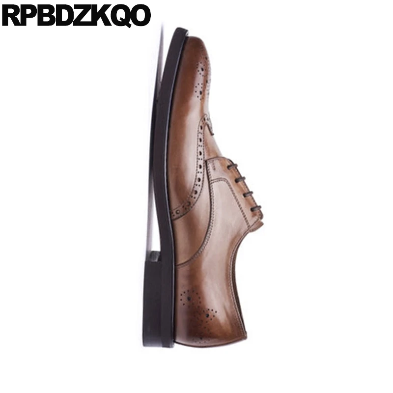 Мужские коричневые туфли-оксфорды из натуральной кожи с острым носком | Обувь
