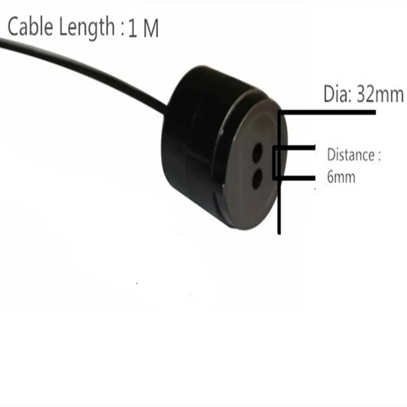 Former IEC1107 Current IEC62056-21 Standard Smart Energy Meter Infrared RS232 Serial Signals DB9 Plug Optical Probe