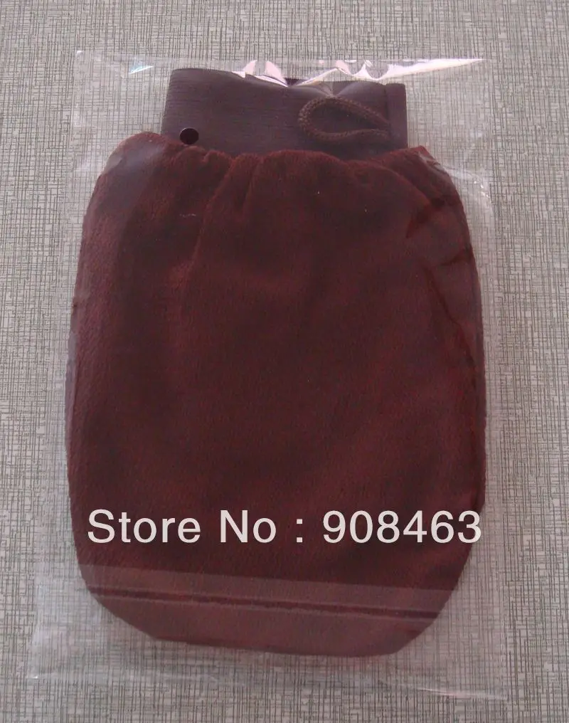 Бесплатная доставка 50 шт./лот хаммам скраб рукавицей магия пилинг перчатки