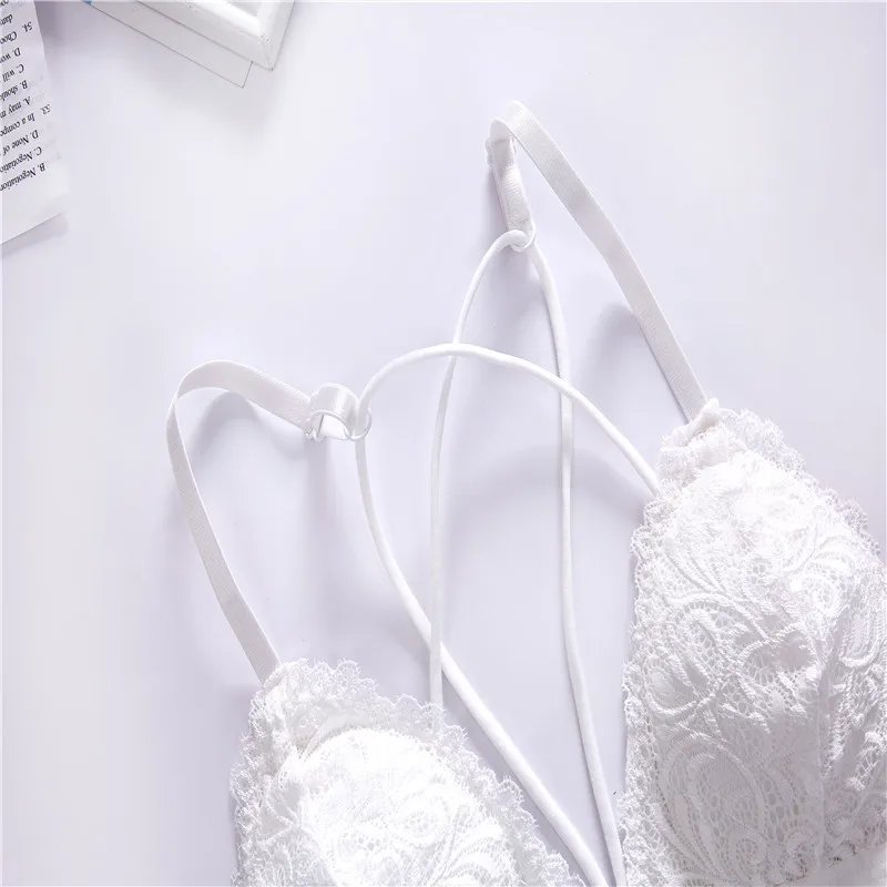 Европа перед сексуальная красота крест сзади Кнопка бюст 2020 Новое кружево без