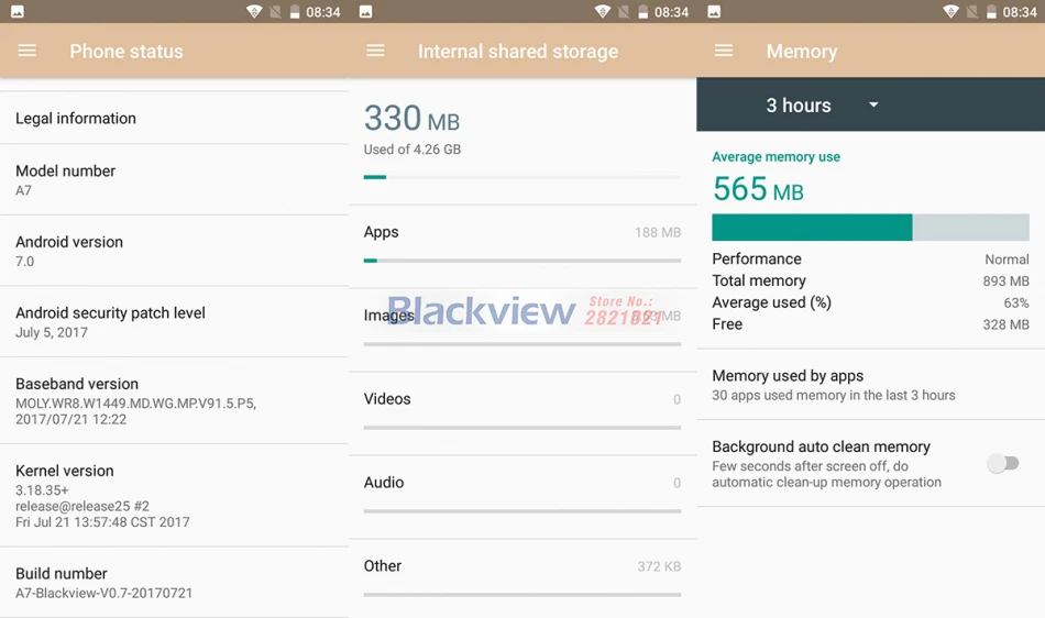 Blackview A7 мобильный телефон Android 7,0 MTK6580A четырехъядерный 5," 1 ГБ 8 ГБ 3 камеры 3g WCDMA 2800 мАч Dual SIM смартфон
