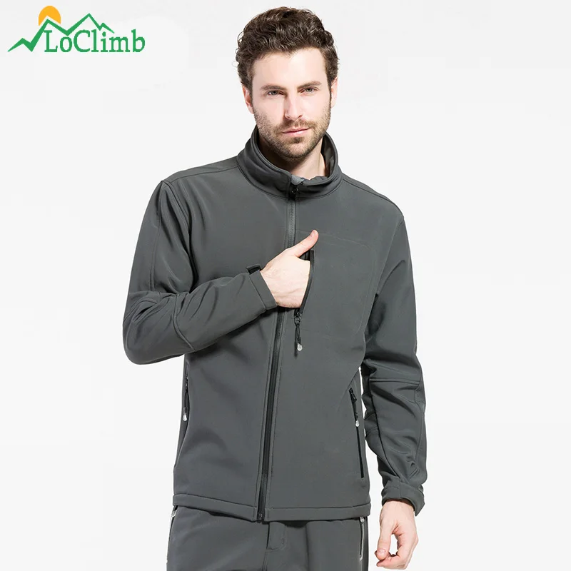 LoClimb водонепроницаемые мягкие куртки для кемпинга и пешего туризма зимняя