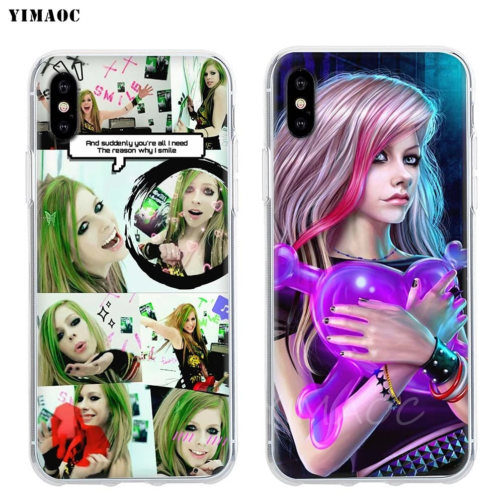 YIMAOC Avril Lavigne мягкий чехол TPU силиконовый для iPhone 8 7 6 6S Plus 5 5S SE X XR XS 11 Pro Max |
