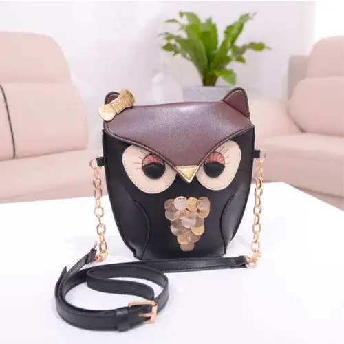 Женский кошелек через плечо с принтом совы сумка мессенджер|shoulder bags|messenger baghandbag