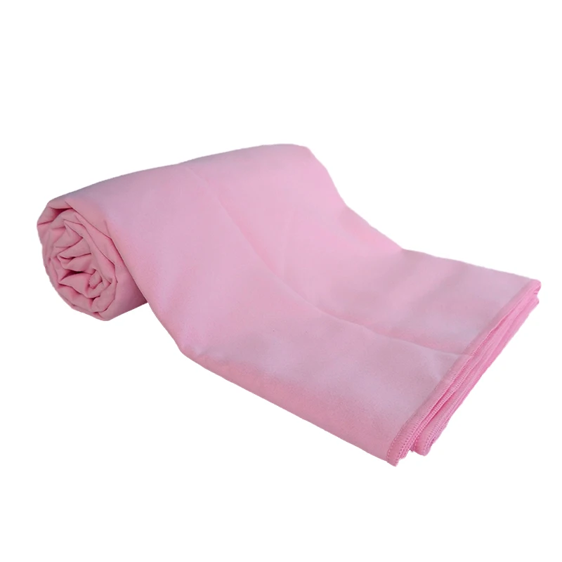 pink Zipsoft пляжное банное полотенце 75*135 см микрофибра дорожный тренажерный зал на свежем воздухе Йога спортивное полотенце s с черной сетчатой сумкой большой размер супер впитывающее - Цвет: pink