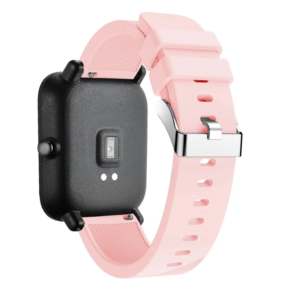 Мягкий силиконовый аксессуар часы Wirstband для Huami Amazfit Bip Молодежные часы сменный Браслет умные часы с ремнем