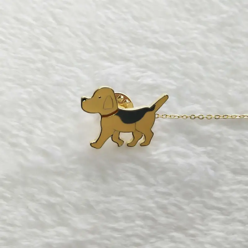 1 шт. металлическая брошь в виде собаки|badge badges|dog badgepin badge |