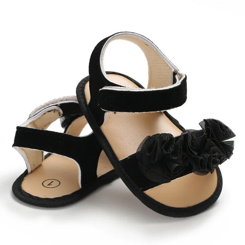 

0-18M Baby Girls Faux Leather Lovely Sandals Sneakers Toddler Kids casual Soft Crib First Walker Shoe one pairs