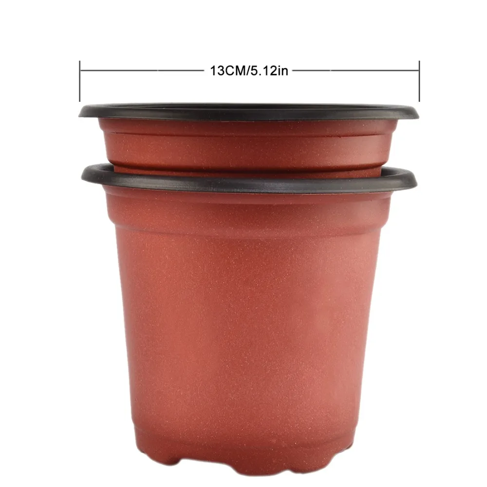 100 шт двухцветные пластиковые детские горшки цветочный горшок для выращивания