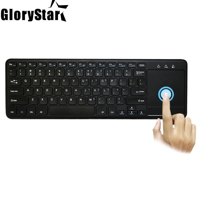 

Беспроводная сенсорная клавиатура 2,4G, ультратонкая мультимедийная клавиатура с USB-приемником, английская клавиатура с Qwerty для ноутбука, ПК,...