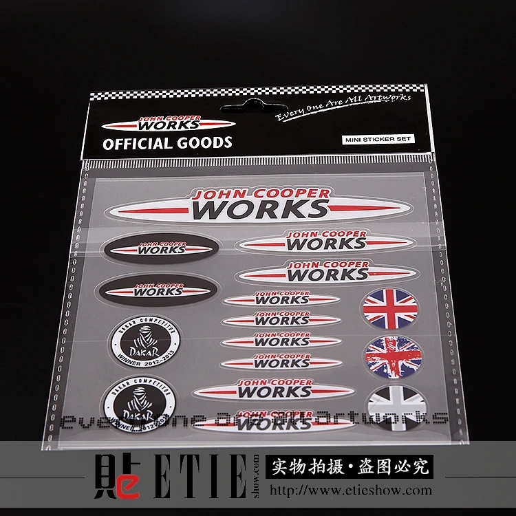 ETIE MINI JCW 3M Pegatinas наклейки на пленку виниловые ПВХ Новое поступление модные мини