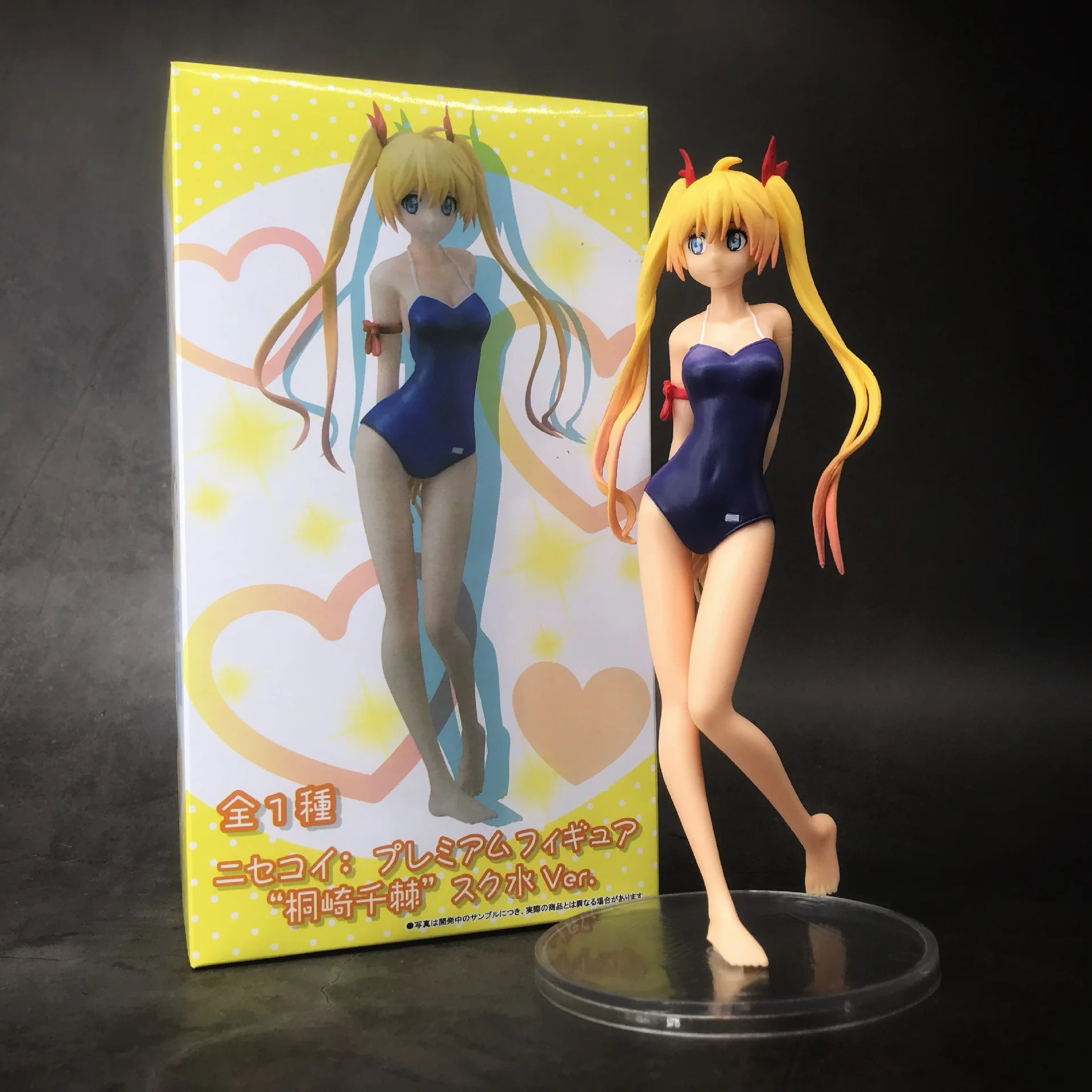 Аниме Nisekoi персонаж Kirisaki Chitoge синий купальник фигурку модель игрушки|Игровые