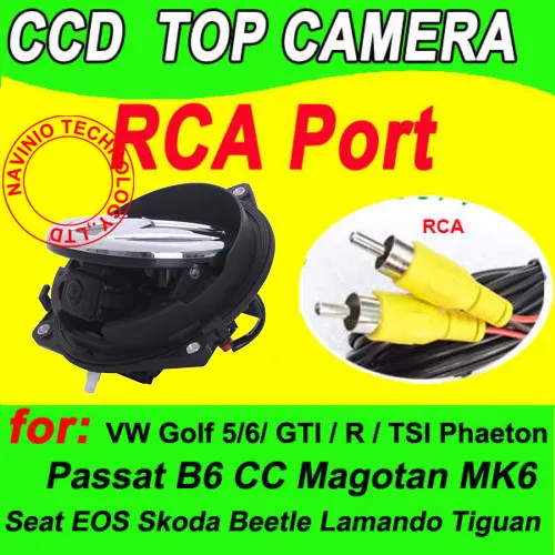 Автомобильная флип камера заднего вида с логотипом CCD OEM для VW Golf 4 5 6 7 8 GTI R