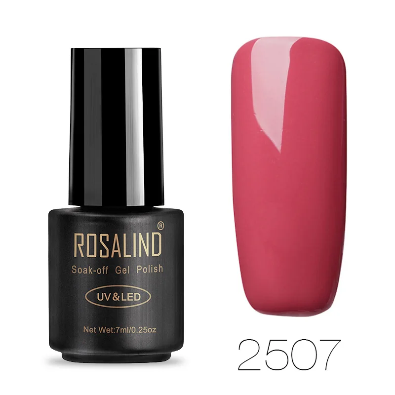 RA2507 ROSALIND лак для ногтей, Гель-лак для наращивания ногтей, впитывающий УФ Полупостоянный светодиодный Гибридный гвоздь для маникюра, гель-лаки - Цвет: RA2507