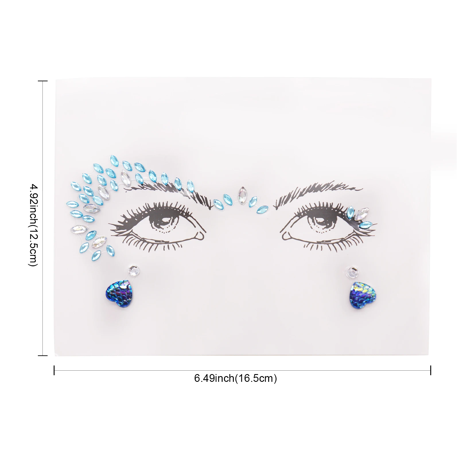 1 шт. акриловая наклейка для лица Bindi ручная работа богемский и этнический стиль