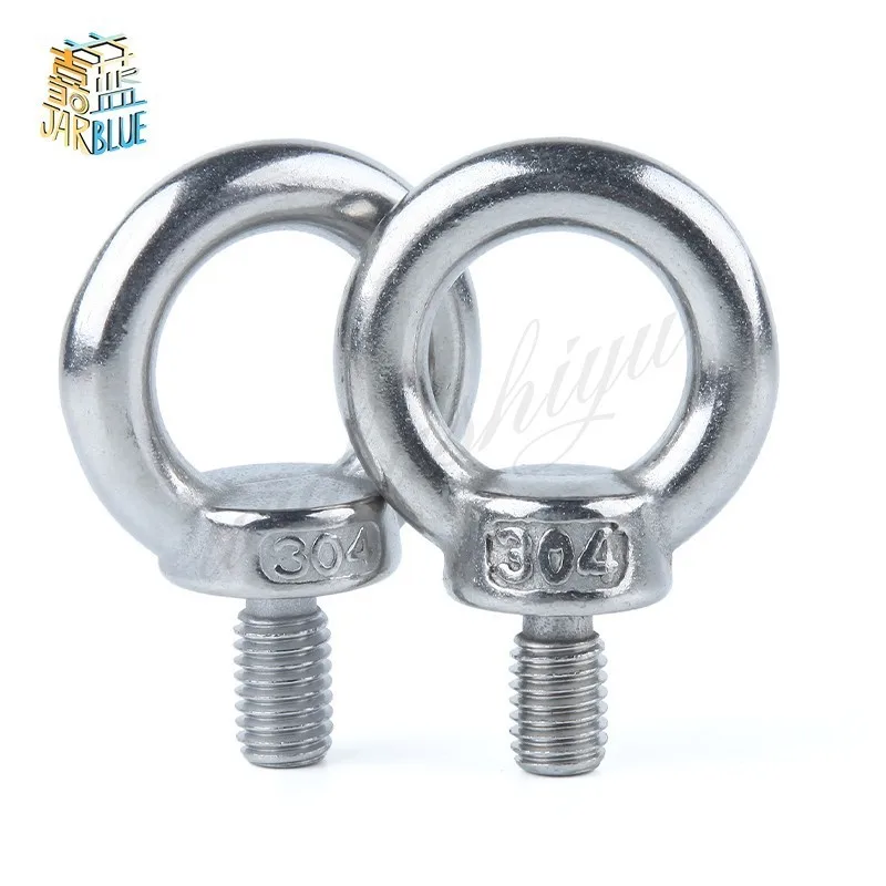 DIN580 M3 M4 M5 M6 M8 M10 M12 Eye Bolt 304 морские подъемные винты из нержавеющей стали Кольцевое