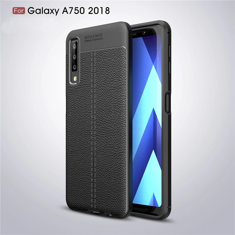 YUETUO кожаный чехол для задней панели телефона etui, capinha, coque, cover, чехол для samsung galaxy a7 a 7 a750 a730 силиконовые аксессуары