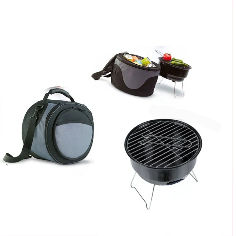 Переносной гриль семейная плита Открытый домашний барбекю уголь портативный