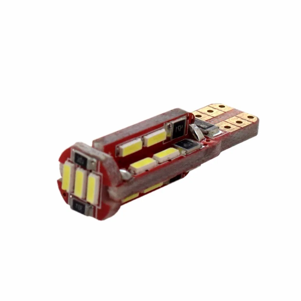 

4Pcs Car Canbus T10 19leds 4014SMD Led Car Lights Car Interior Bulbs Error Free White Car Tail Side Mark License Plate Bulbs