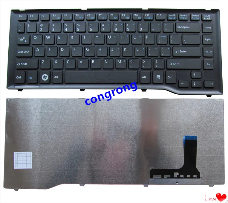 Английская клавиатура для ноутбука Fujitsu LH532 LH522 LH532A LH532B LH532C Us|Клавиатуры замены| |