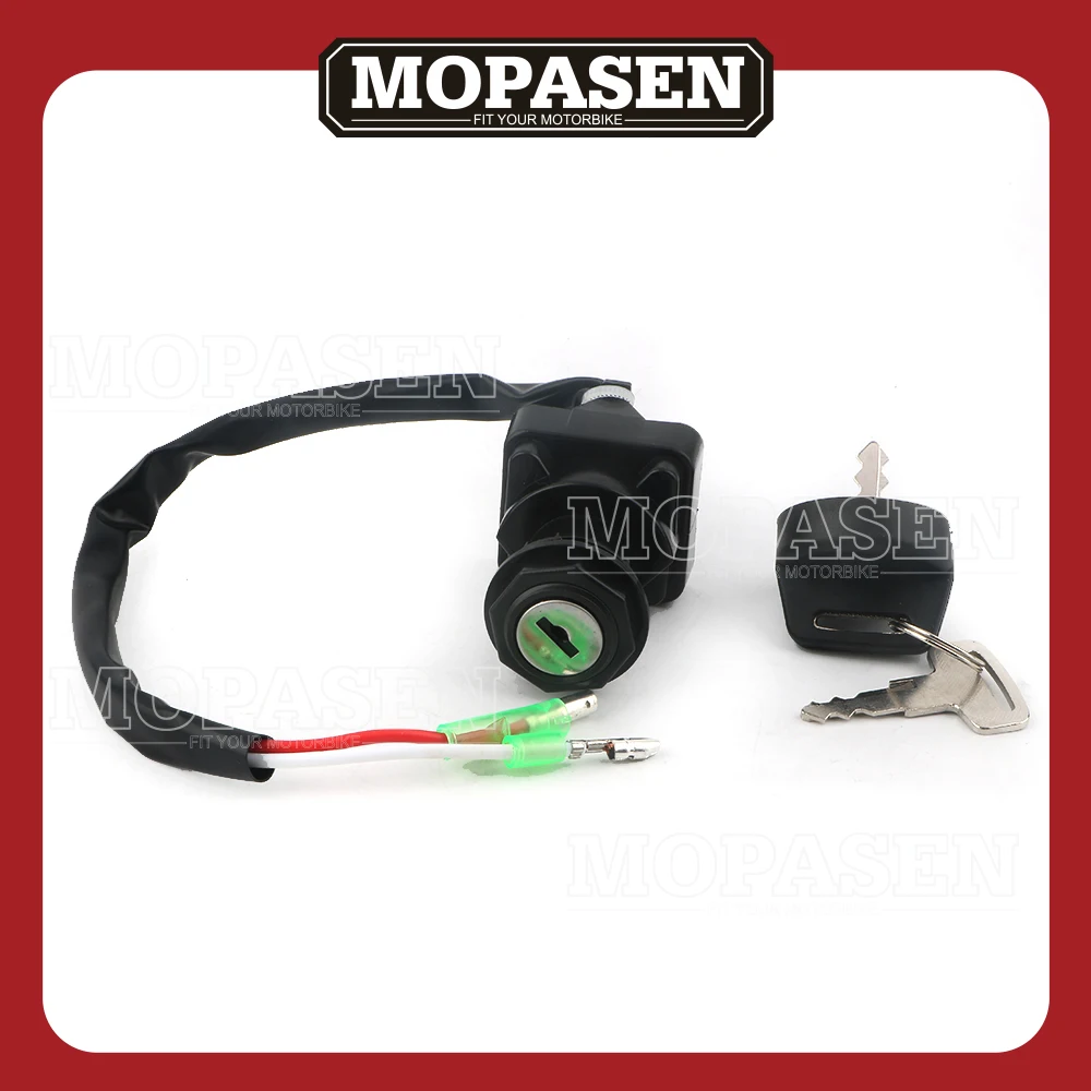 

Motorcycle Ignition Key Switch Universal Fit for BAYOU 300 KLF300 4X4 1991-1996 ATV Switch Motorbike Replacement Accessories