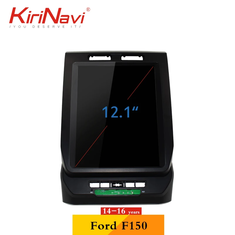 KiriNavi Android 8,1 вертикальный экран Tesla стиль 12," Автомагнитола для Ford F150 автомобильный Dvd мультимедиа gps навигация wifi