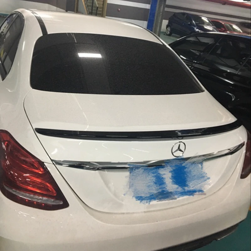 Кожаный чехол с Mercedes W205 спойлер 4 дверный седан C63 C180 C200 C250 C260 ABS Пластик хвост