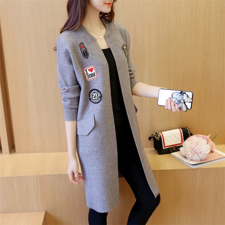 2019 для женщин свитер Топы корректирующие Винтаж женские кардиганы белый тянуть