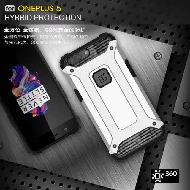 For OnePlus 5 Luxury Hard Armor Rugged PC+TPU Hybrid Protective back cover cases one plus oneplus5 phone shell housing |