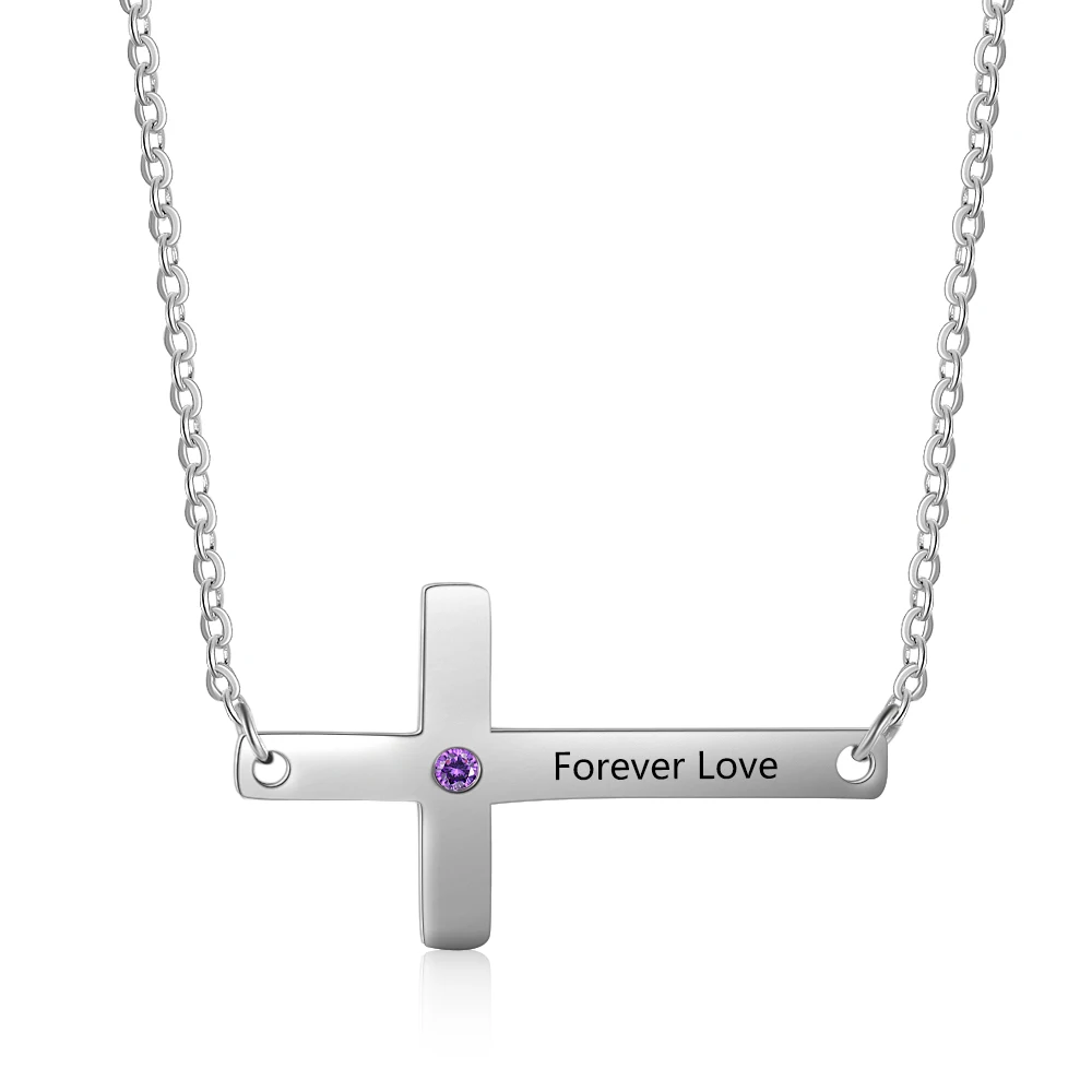 Ожерелье с крестом из нержавеющей стали ювелирное изделие гравировкой любых