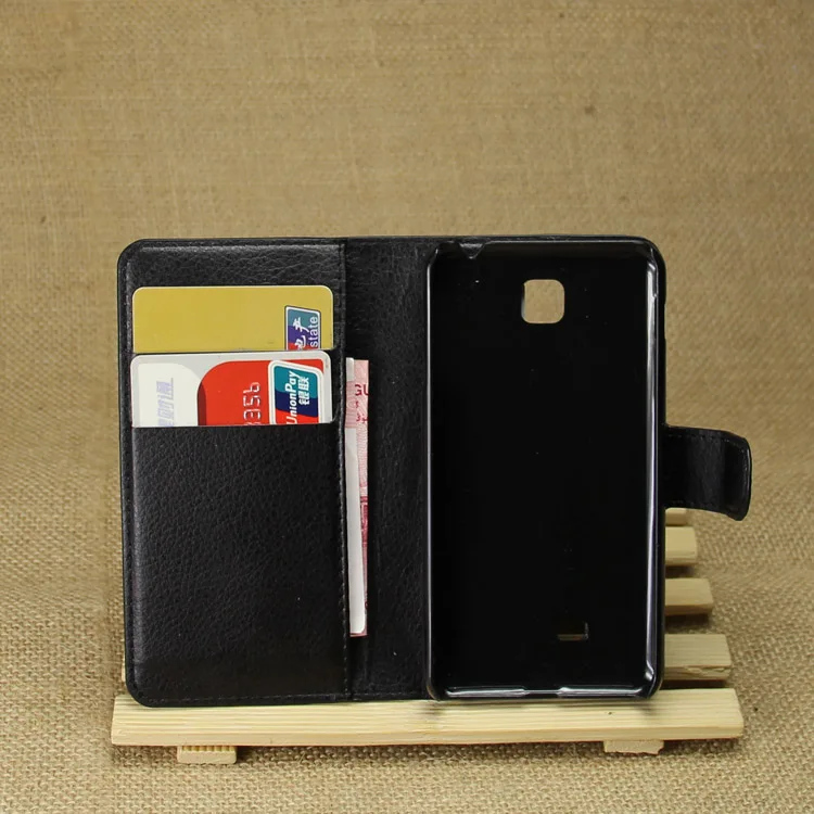 Чехол для LG Optimus F5 чехол-кошелек с отделением карт кожаный флип-кейс узором Личи