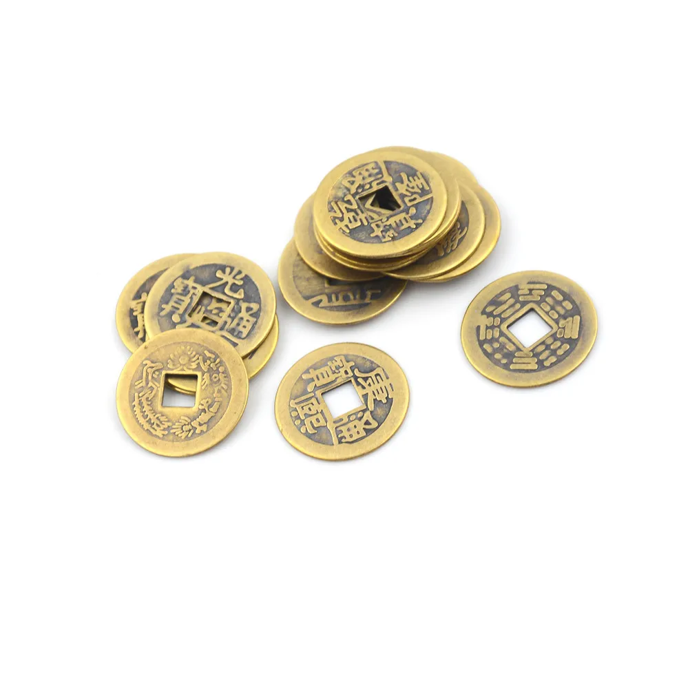 10PCS/Set Home Decor Chinese Feng Shui Coins Brass For Wealth And Success Lucky | Дом и сад