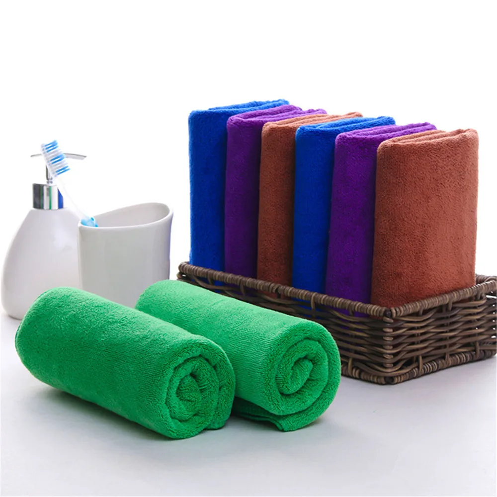 1 шт. голубое кофейное полотенце из микрофибры волшебные однотонные простые