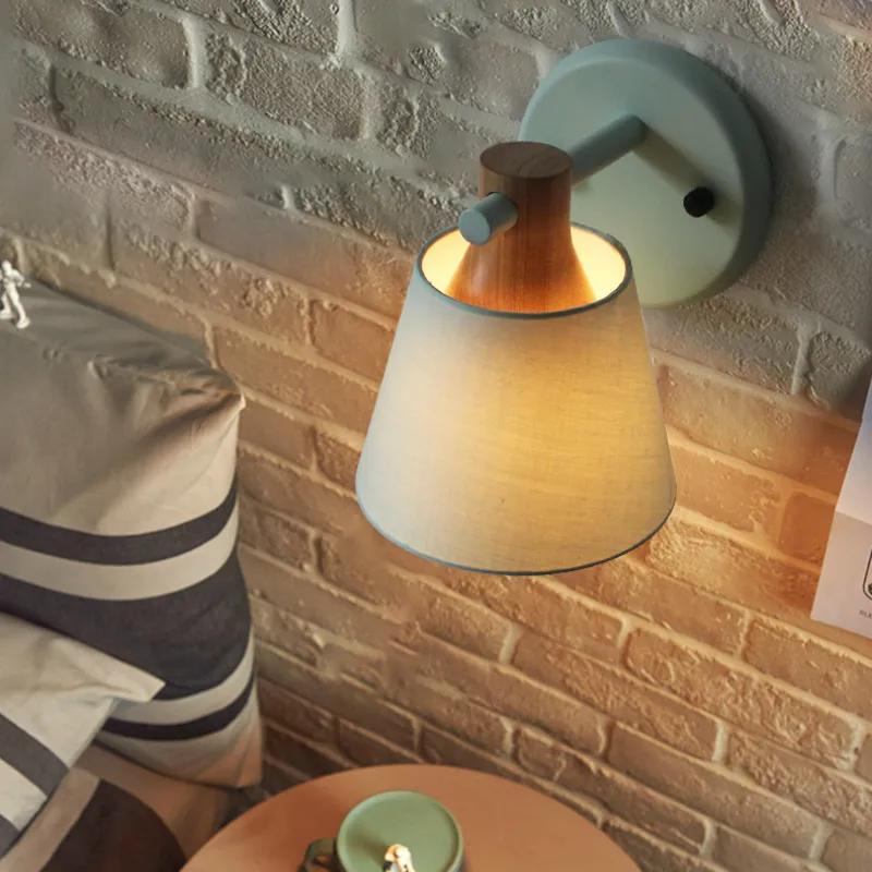 Скандинавская теплая прикроватная лампа для спальни простой креативный
