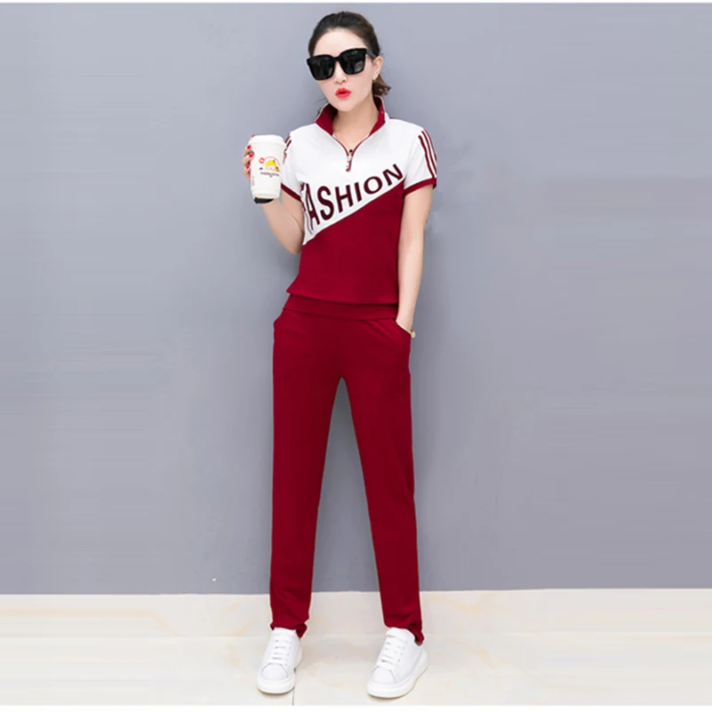 Для женщин комплект из 2 частей костюмы топ и брюки плюс Размеры толстовки