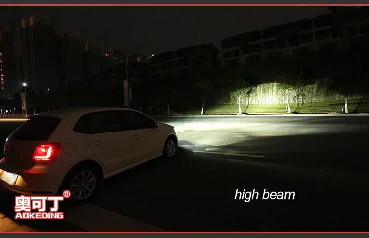 AKD Тюнинг автомобилей фары для VW Polo 2011- светодиодные фары DRL ходовые огни биксеноновые фары Противотуманные фары с ангельскими глазками авто уровень
