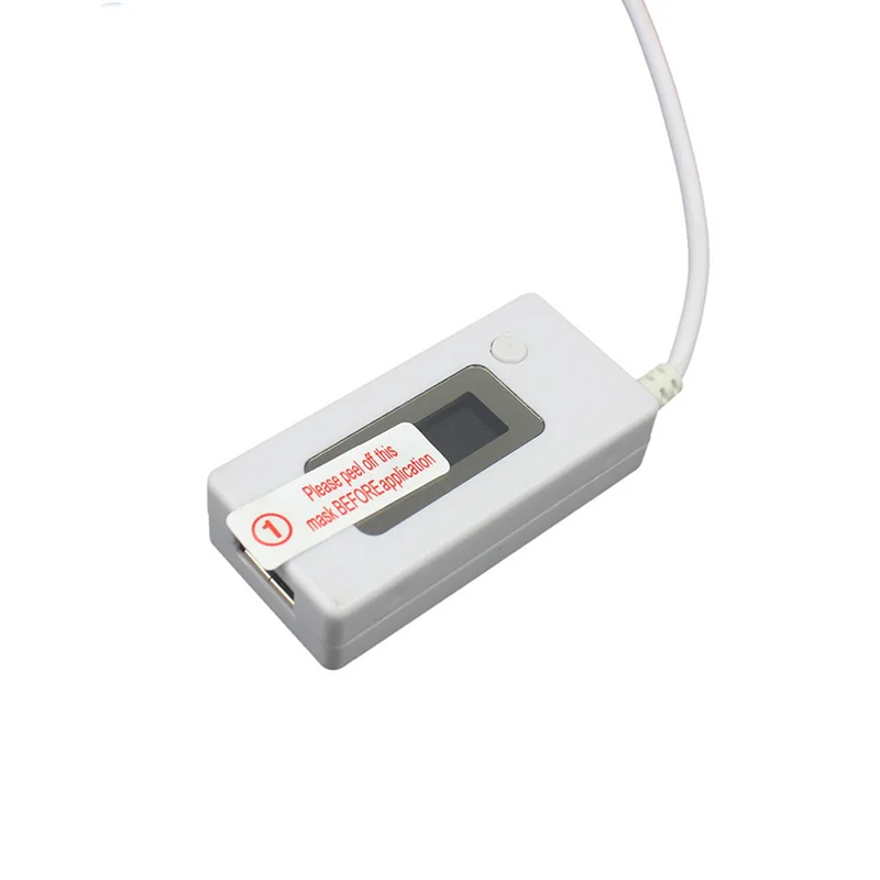 Белый USB цифровой мини ЖК тестер напряжения измеритель тока считыватель