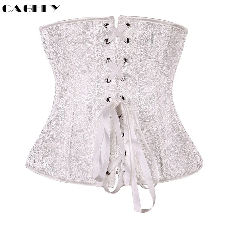 Красный корсет для талии под грудь с лентой Корректирующее белье тела бюстье