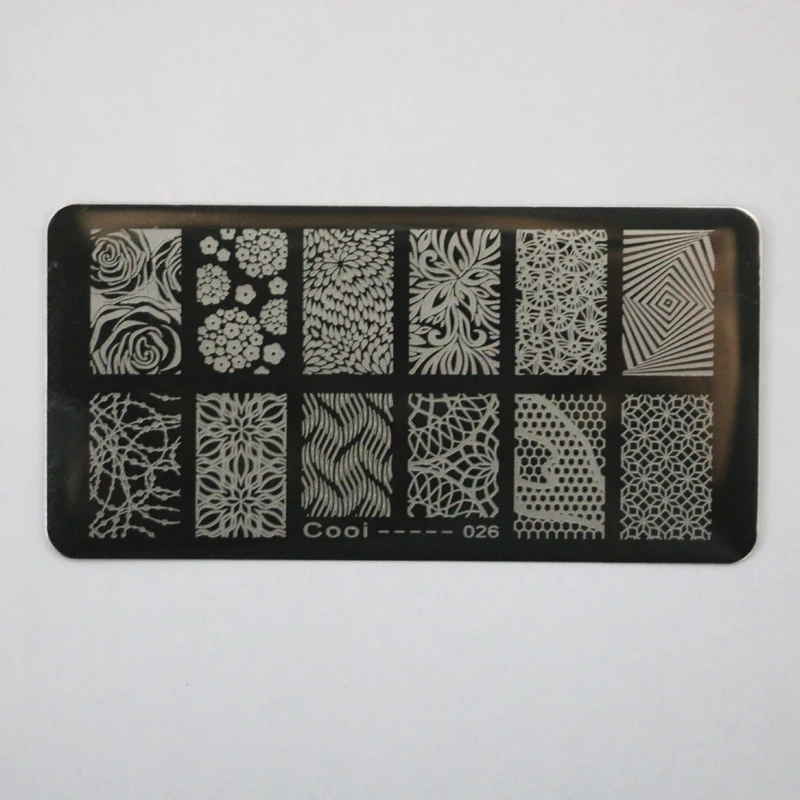 1 шт. 6*12 см штампы для нанесения рисунков штамповки украшения ногтей трафареты