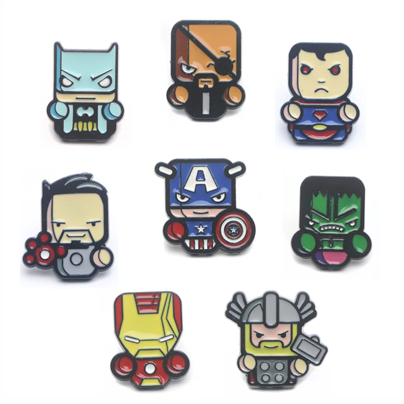 P3856 Dongmanli Fashion Cartoon Cute Metal Enamel Brooches and Pins Collection Lapel Pin Backpack Badge Collar Jewelry