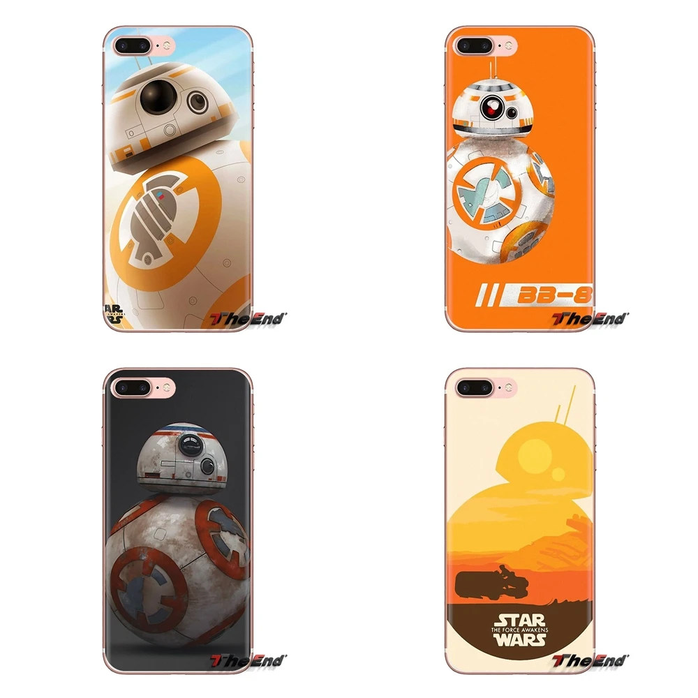 Прозрачный мягкий чехол-BB-8 с изображением Звездных Войн для LG Spirit Motorola Moto X4 E4 E5 G5