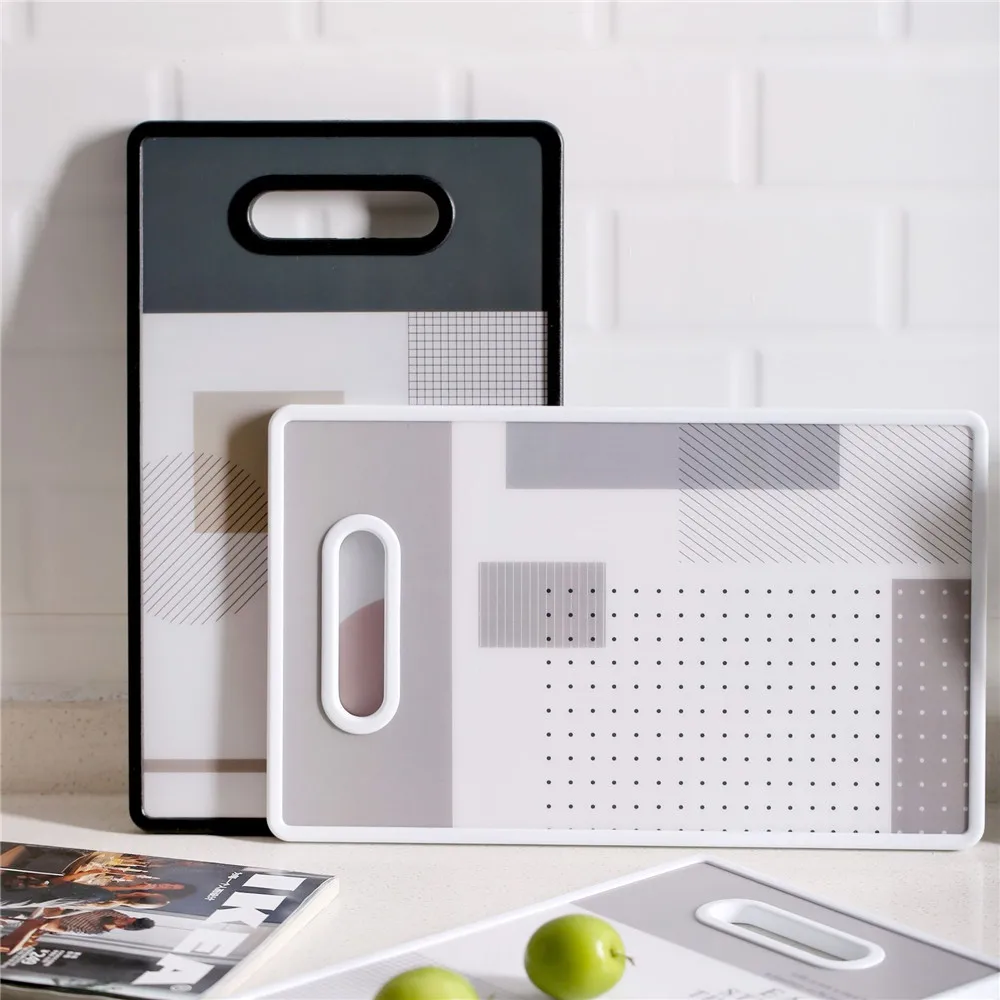 Шикарные кухонные Разделочные Блоки пластиковая деревянная разделочная доска