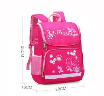 rose school bag Детские школьные сумки, набор для девочек и мальчиков, ортопедический рюкзак, мультяшная бабочка, автомобиль, школьная сумка, детский Ранец, рюкзак Mochila - Цвет: rose school bag