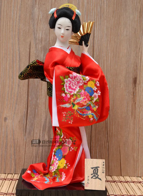 30 см японские гейши Куклы кимоно кукла рабочего украшения миниатюрные фигурки