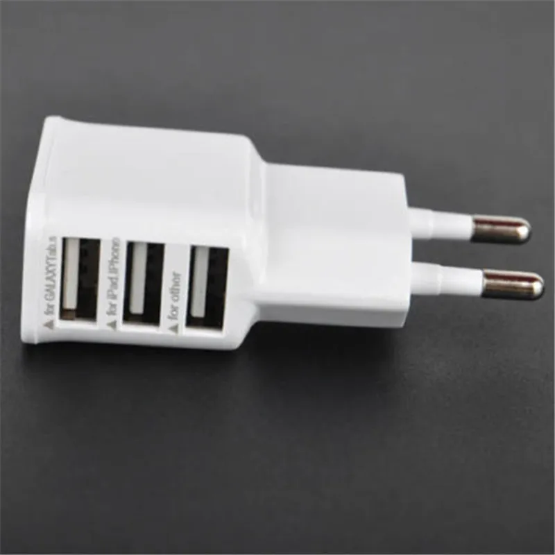 3 USB порта зарядка с питанием переменного тока Adpater настенное зарядное устройство